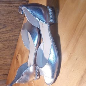 Dunion vintage shoes silver women's size 9.5